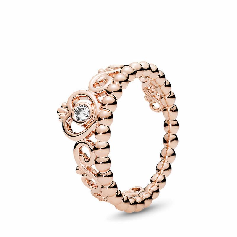 Pandora Australia Princess Tiara Crown Stackable Ring - Pandora Rose™ | WICLNY672